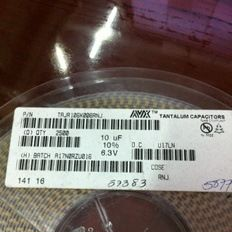 TAJR106K006RNJ  AVX钽电容 10uF6.3V  106K6.3V