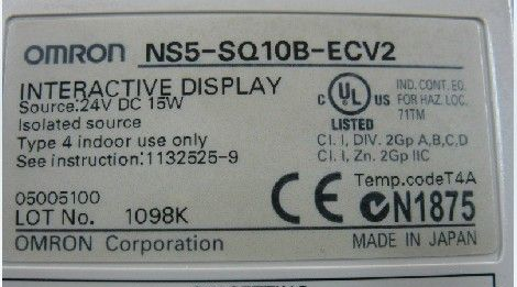 供应原装 OMRON欧姆龙PLC触摸屏 NS5-SQ10B-ECV2