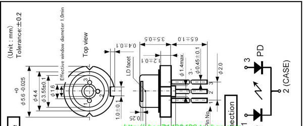 全新原装SONY 50mW 405nm laser diode/蓝紫光激光二极管 特价