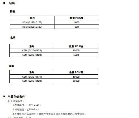 PPTC热敏电阻KSM片式系列