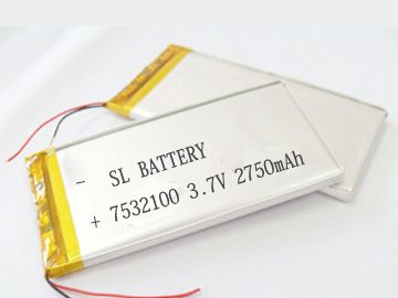 7532100聚合物锂电池2750mAH 3.7V