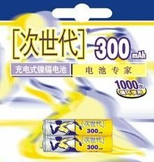 次世代 镍镉电池 充电电池 7号电池 AAA电池 300MAH