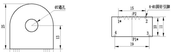 供应DL-CT502D-5A/2mA测量用微型精密交流电流互感器 2500/1