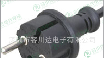 供应欧式三插电源线/欧规直柱电源线/300V/500V电源线