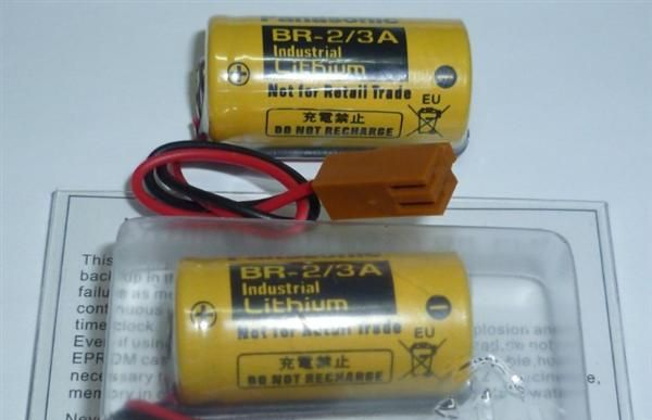 松下BR2/3A 进口全新新版本BR2/3A PLC工控锂电池 BR2/3A
