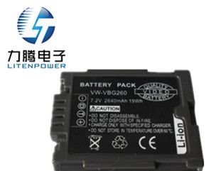 厂家 销售 松下数码摄像机电池VW-VBG260 全解码