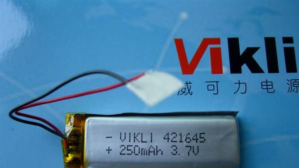 聚合物电池421645-250MAH，点读笔电池250MAH，便携式音响电池