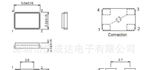 晶振厂家直销贴片晶振 5032无源晶振 5032 18.432M全新原装