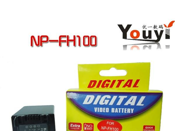 厂家直供 Sony 索尼 NP-FH100 数码摄像机锂电池 3300mAh