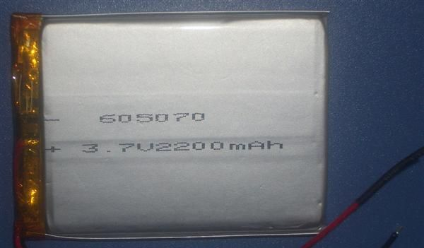 聚合物605070锂电池2200mah 3.7V