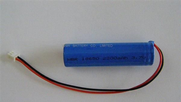 WBR 锂离子电池 18650 3.7V 2200mAh