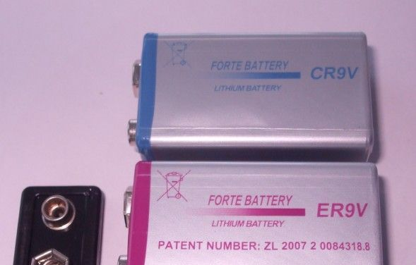 供应烟雾报警器专用9v锂电池、电池、锂电池