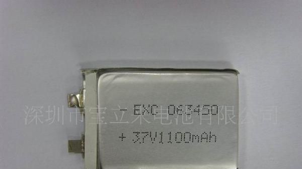 供应高品质聚合物锂电池603450-1100MAH