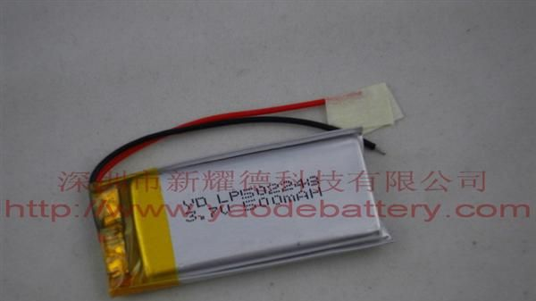 3.7V-300毫安402040聚合物锂离子电池