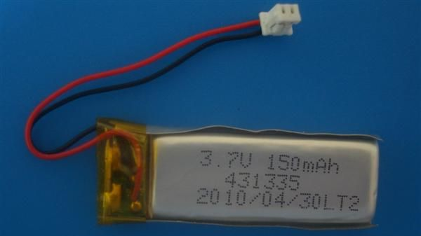 431335 3.7V 150mAH聚合物锂电池