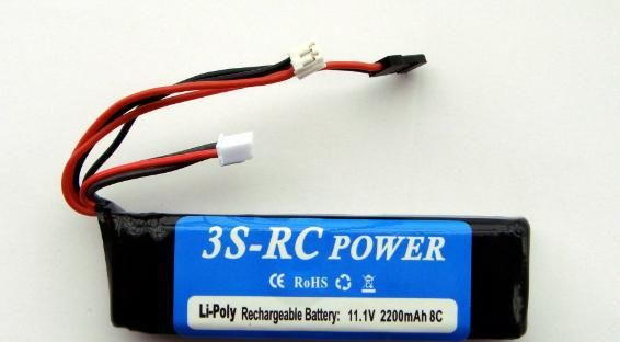 11.1V 2200MAH 遥控电池FUTABA FF8/FF9, KO, JR, 天地飞9通专用