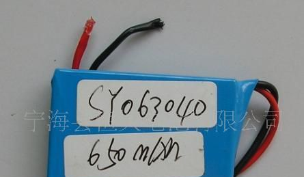 供应063040锂电池(太阳能充电池650MAH)