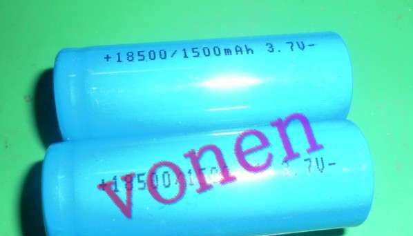 18500锂电池3.7V1500MAH