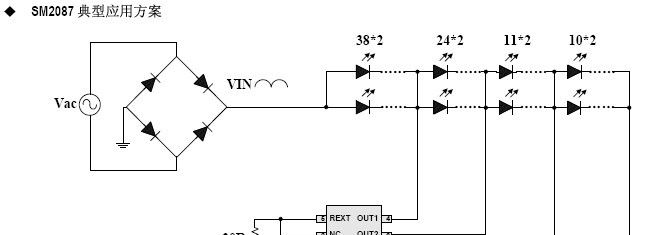 供应SM2087，LED球泡、LED日光管、吸顶灯、照明驱动芯片