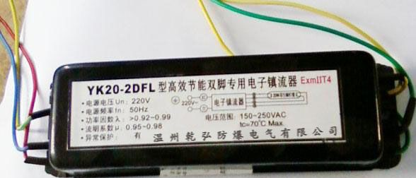 供应BYK20-2×2DFL型高效节能荧光灯防爆电子镇流器