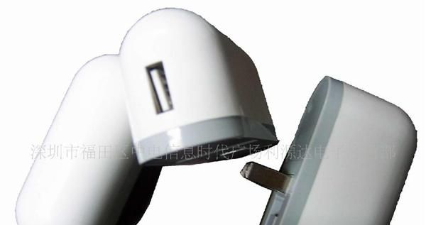 低价批发高端白壳USB充电器、适用OPPO充电器、