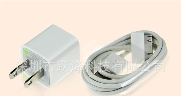 热销推荐 1000mA 苹果绿点充电器 苹果充电头 USB彩色充电头