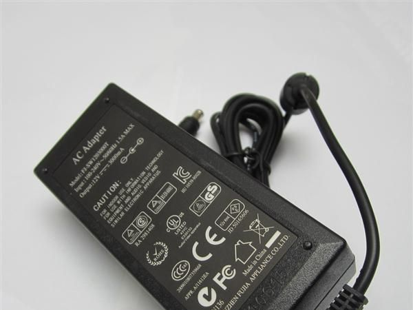 电源器桌面式笔记本开关稳压电源12V3A 36W带灯保护功率适配器