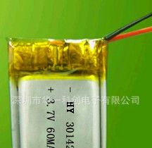 聚合物锂电池聚合物电池蓝牙耳机mp3锂电池301423PL-60MAH