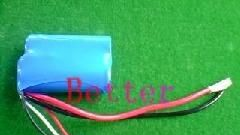 钴锂电池组(7.4V ICR16340/650mAh,带保护板)