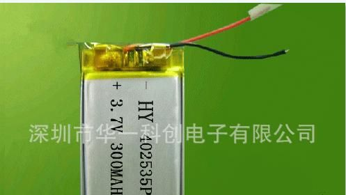 聚合锂电池聚合物电池MP4电子手表电池 402535PL-300mah