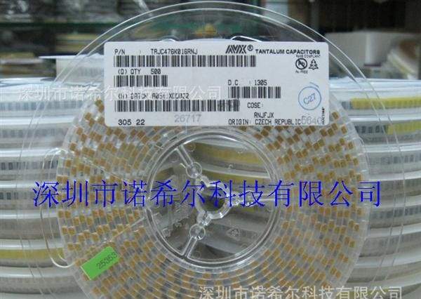 原装现货 476C 47uF 10V 16V C型 AVX-基美KEMET贴片钽电容系列