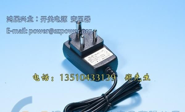 供应优质插墙式12V1.5A  LED灯条欧规电源适配器、开关电源