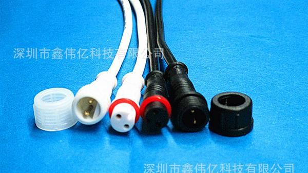 深圳厂家生产 2芯LED灯条灯带装饰灯 迷你T型防水电源线