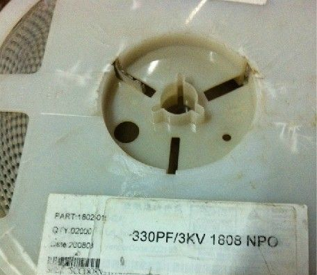 330pF 3KV %5 331J 3KV  100个=45元  贴片电容1808系列