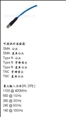 crystek射频连接器SS402系列18GHz同轴线缆