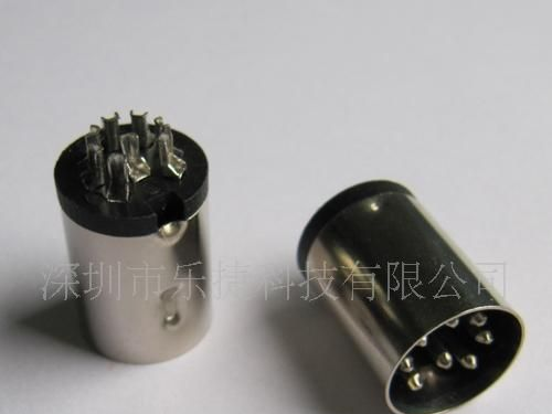 供应8P大DIN公头连接器，各种DIN连接器