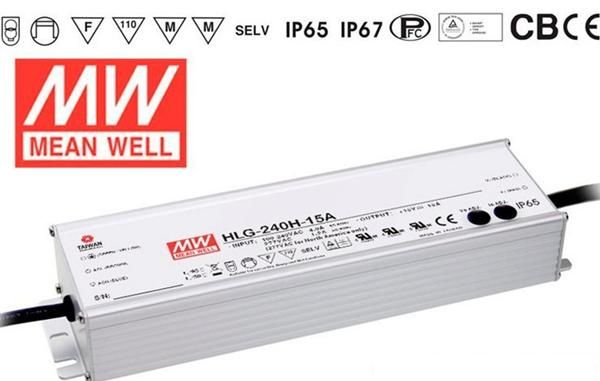 HLG-240H-15A 240W 15A15A 明纬防水LED开关电源 青岛汇达