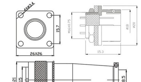 供应 航空插件 航空插头 多芯接插件 连接器 XS16-4芯 规格齐全