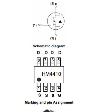 低压MOS，HM4410