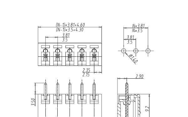 插拔式PCB端子 连接器 接插件 接线端子15EDGK-3.5 3.81端子排
