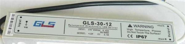 厂家直销高质平价GLS-12V30W防水LED专用电源