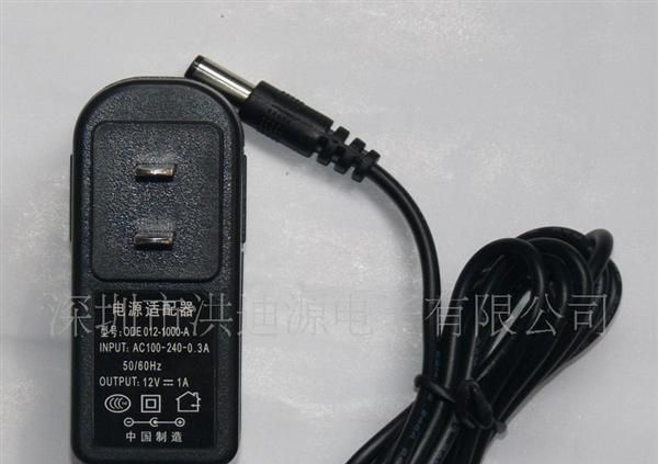 供应led灯条用开关电源适配器 led灯条电源 12v1a软灯条电源