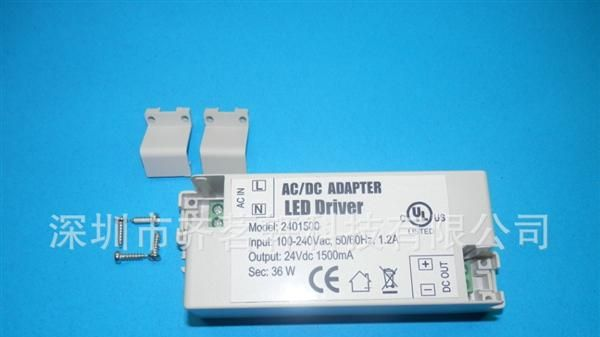 带PFC电路 PF ≥ 0.9，24W 30-48V 480mALED面板灯恒流驱动电源