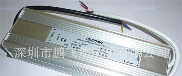 深圳200W电源 led开关电源 大功率电源 两年包换 防水电源12V