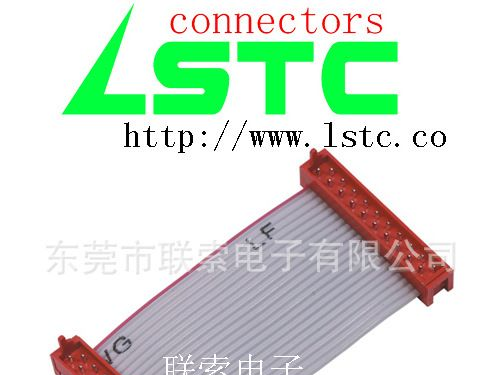 红色IDC排线，1.27IDC成品排线
