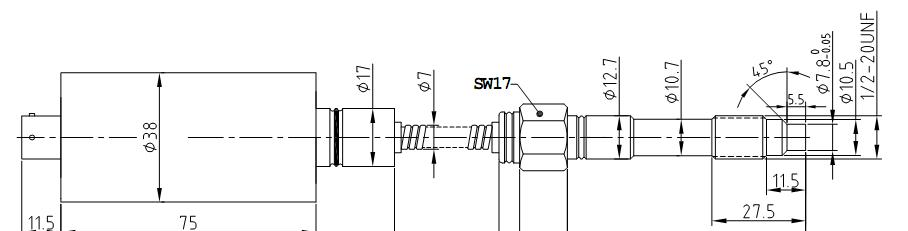 PTS125软管型熔体压力传感器 高温压力传感器
