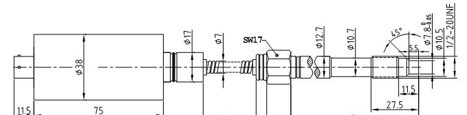 PTS148软管型-高温熔体压力传感器 替代Dynisco、GEFRAN、RKC