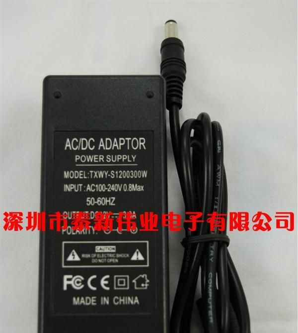 供应LED12V3A灯条电源/桌面电源