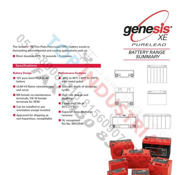 genesis电池，XE13，XE16，XE30，XE40，XE60，XE70，XE95
