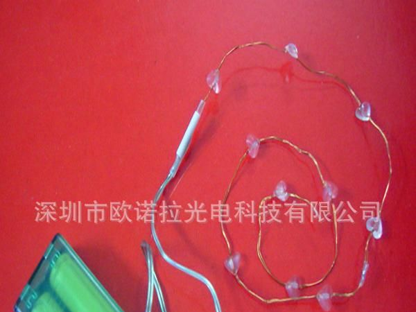 深圳厂家直销LED铜线灯串LED电池盒灯串 环保 LED装饰灯串